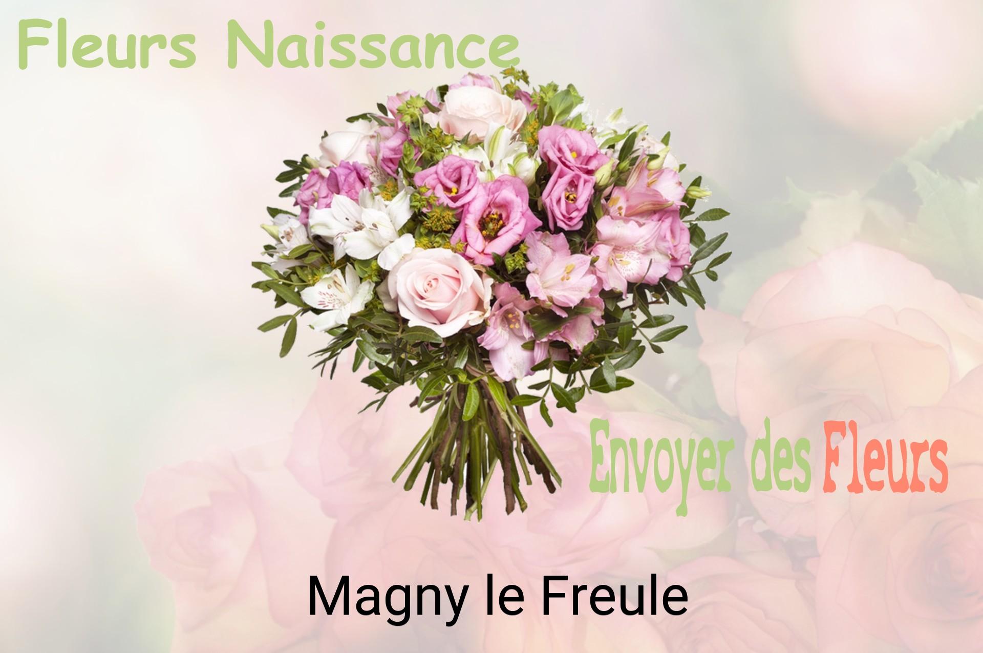 Bouquet de fleurs de naissance livré à Magny-le-Freule